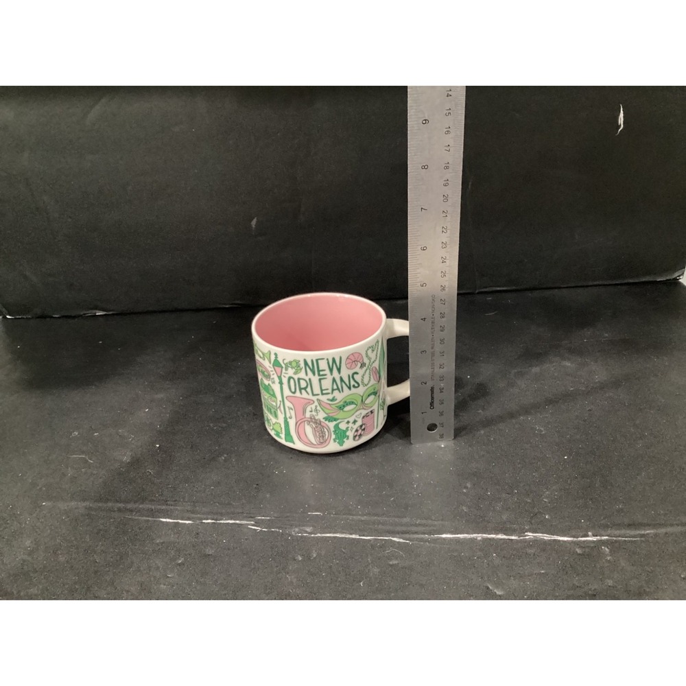 Starbucks New Orleans Been There Series 14 oz Mug Pink Interior